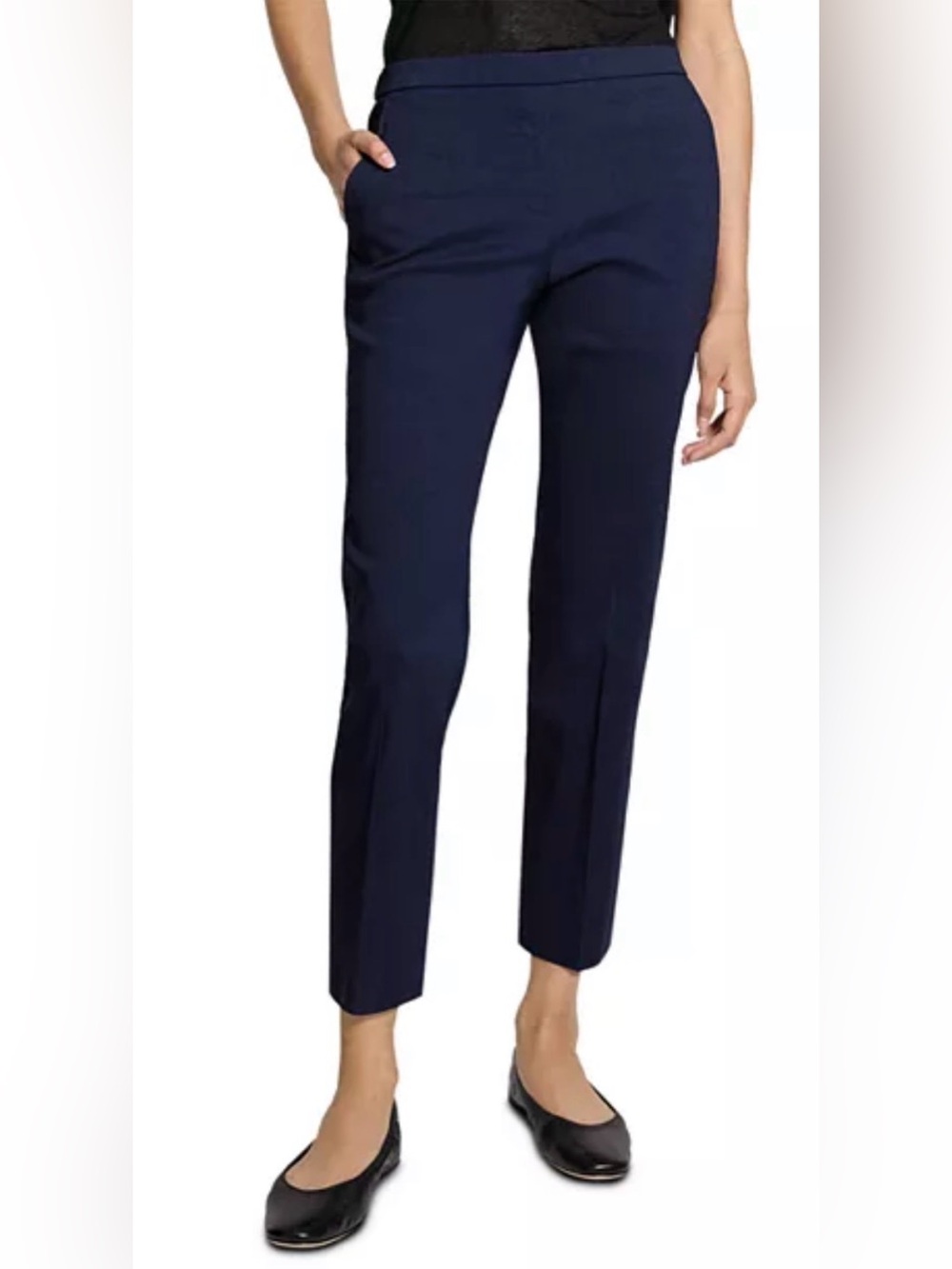 Theory Treeca Pull-On Ankle Pants Navy Size 4